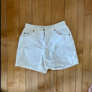 Lee White Denim Shorts
